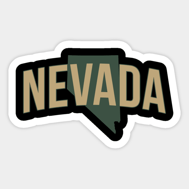 Nevada Sticker by Novel_Designs
